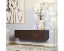 Zwevend TV-meubel Vision 120 cm - walnoot