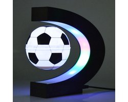 Zwevende Bal met C-vormige Plank en LED-verlichting voor Heren - Cool Decor (EU-stekker)