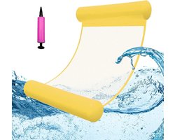 Zwevende Hangmat voor het Zwembad, Opblaasbare Hangmat, 4-in-1 Zwemstoel en Matras voor Waterplezier