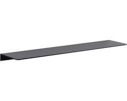 Zwevende Planken - Wandplank - Doucheplank - Wandrek - Houten Planken voor Muur - Boekenplank - Wandplanken & -Rekken - 20 cm - Aluminium - Zwart - voor slaapkamer, badkamer, keuken, woonkamer, kantoor
