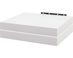 Zwevende planken wandplank set van 2 MDF-hout wit 30 x 23 x 38 cm RG9371ws-2 - WOLTU wandplankjes voor decoratie Wandplanken & -rekken