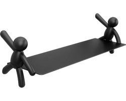 Zwevende wandplank Staal Zwart - Umbra Buddy met 2 planken Wandplanken & -rekken