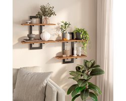 Zwevende wandplank - Wandplank zwevend - Boekenplanken - Industrieel - Wonen - Plank - Doucherek