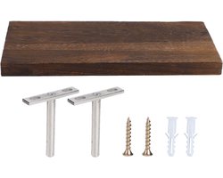 Zwevende Wandplank - Wandplank - Zwevende Plank - Boekenplank - Houten Opbergrek - Displayrek - Geschikt voor Woonkamer - 30 x 14 x 2 cm