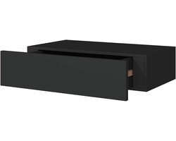 Zwevende Wandplank - Wandrek met Lade - Wonen Organiseren - Modern MDF Design - 40 x 23.5 x 10 cm