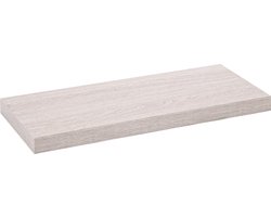 Zwevende wandplank - wandtablet 60x23.5x3.8cm grijze eik