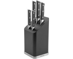 Zwilling Spectrum gevuld messenblok set van 6: schilmes + universeel mes + vleesmes + koksmes + broodmes + messenblok