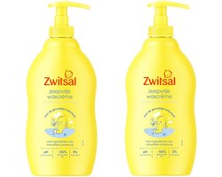 Zwitsal - Baby huidverzorging - Zeepvrije Wascrème - 400ml x 2