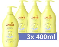 Zwitsal Baby Zeepvrije Wascrème - 3 x 400 ml - Voordeelverpakking