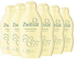Zwitsal Haarlotion - Baby - hoeft niet te worden uitgespoeld en laat het haar heerlijk ruiken - 6 x 200ml