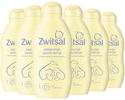 Zwitsal - Zeepvrije Wascrème - Baby - 6 x 200 ml
