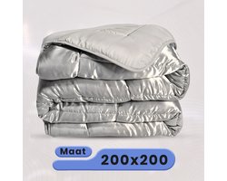 Zydante dekbed zonder overtrek - Satijn - 250 gsm - Grijs - tweepersoons - 200x200 cm
