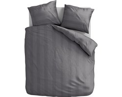 Zydante Dekbedovertrek - Hotel Home Collection - Zacht en Soepel Dekbedhoes – Microlinnen – Hotel Look – Luxe Beddengoed – Chelsea - Antraciet / 200x200