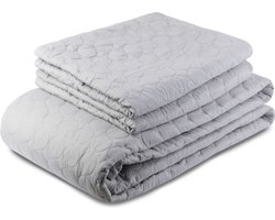 Zydante Home - Bedsprei 220x240 cm + Incl 2 kussenslopen 60x70 cm - 2 Persoons - Zilver