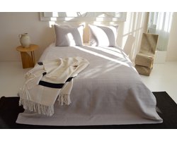 Zydante Home® Bedsprei Incl. 2 Hoezen -Beige Rope - 220x240 cm + 2 * 60x70 cm