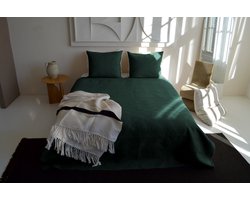 Zydante Home® Bedsprei Incl. 2 Hoezen -Dark Green Layers - 220x240 cm + 2 * 60x70 cm
