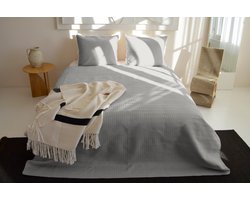 Zydante Home® Bedsprei Incl. 2 Hoezen -Zilver Rope - 220x240 cm + 2 * 60x70 cm