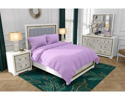 Zydante Swisstech® - Dekbedovertrekset - The Cotton Collection - Plain Purple - 240x200/220 + 2*60x70 cm