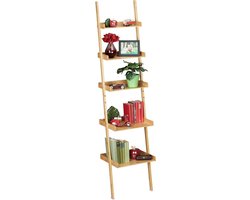 Zylo® Ladderrek - Ladderkast - Ladder Rek - Bruin - 40cm x 45cm x 190cm