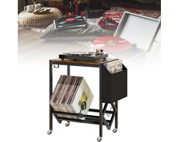 Zylo® Platenspeler Kast - Platenspeler Meubel - Ip Kast - 32x45x72cm - Bruin