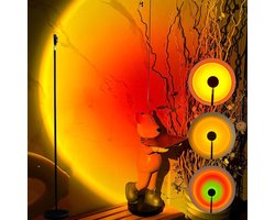 Zylo® Sunset Lamp - Sfeerverlichting - TikTok Lamp - 10x10x10cm - Veelkleurig