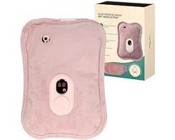 Zylo® Warmtekussen Oplaadbaar - Warmtekussen Elektrisch - Warmtekussen Draadloos - Duurzaam met Hoes - 18x26x18cm - Roze
