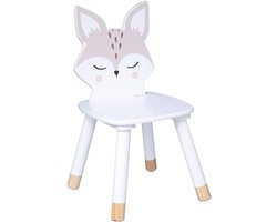 Zyrex® Peuterstoel - Kinderstoel - Peuter Stoel - Set van 2 - Wit - 40cm x 32cm x 53cm; 6.69 kg