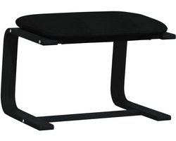 Zyrex® Voetenbankje of poef - Voetenbankje - Poef - Hockers en poefen - Zwart - 41cm x 51cm x 40 cm