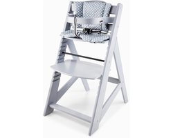 Zyrex®Kinder Eetstoel - Babystoel Voor Aan Tafel Met Dienblad - Baby Stoel Voor Eten - Grijs - 45cm x 58cm x 87 cm