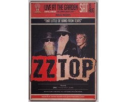 ZZ Top live at the garden Reclamebord van metaal METALEN-WANDBORD - MUURPLAAT - VINTAGE - RETRO - HORECA- BORD-WANDDECORATIE -TEKSTBORD - DECORATIEBORD - RECLAMEPLAAT - WANDPLAAT - NOSTALGIE -CAFE- BAR -MANCAVE- KROEG- MAN CAVE