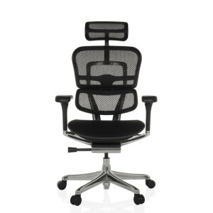 ERGOHUMAN GEN2 | Mesh / Stof - Luxe directiestoel Zwart