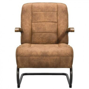 Fauteuil Ivar - stof - cognac