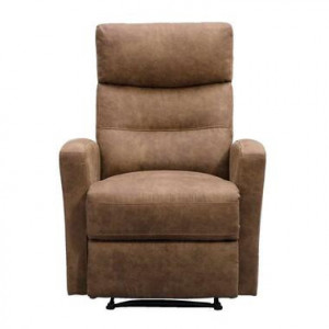 Relaxfauteuil Jackson - stof - lichtbruin - Leen Bakker