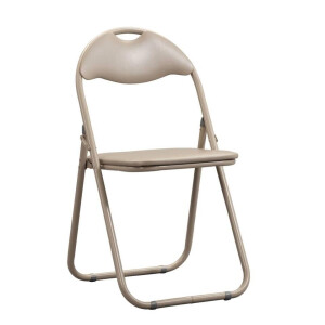 2e Halve Prijs Leen Bakker - Klapstoel Meppel - Zand - Metaal - Taupe - 44x45x79 Cm