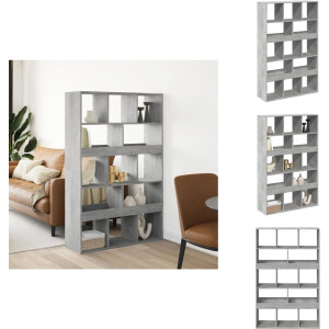 vidaXL Kamerscherm - Kamerschermen - Scheidingswand - Kamerverdeler - kamerscherm 100x33x156,5 cm bewerkt hout betongrijs