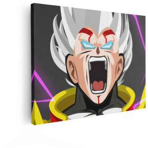 Artaza Canvas Schilderij Anime Personage - 40x30 cm - Wanddecoratie Baby Vegeta - Muurdecoratie Jongenskamer - Schilderijen Op Canvas