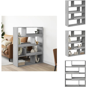 vidaXL Kamerscherm - Kamerschermen - Scheidingswand - Kamerverdeler - kamerscherm 100x33x125,5 cm bewerkt hout grijs sonoma eiken