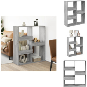 vidaXL Kamerscherm - Kamerschermen - Privacy Scherm - Privacyscherm - kamerscherm 100x33x115 cm bewerkt hout grijs sonoma eikenkleur