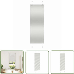 vidaXL Plissé rolgordijn 50x100 cm lichtgrijs Plisségordijn - Gordijnen - Raamdecoratie - Lichtgrijs - Privacy