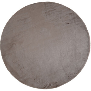 Vloerkleed Velluto Choco - Rond ø200 cm - Hoogpolig Design Vloerkleed in Scandinavische / Hotel Chique Stijl