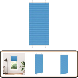 vidaXL Plisségordijn - 100x200 cm - Blauw - Polyester Plisségordijn - Gordijnen - Raamdecoratie - Privacy Screen - Zonwering