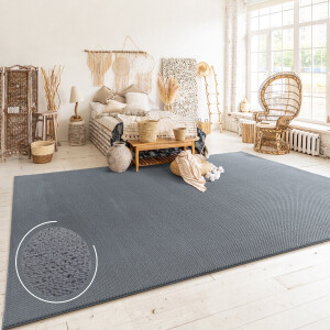 Paco Home Vloerkleed Woonkamer Laagpolig Boho Scandinavisch Eenkleurig 60x100 cm