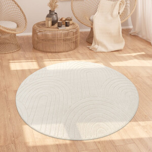 Flycarpets Laagpolig Japandi Vloerkleed Tokyo - Creme