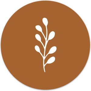 Label2X - Muurcirkel kids leaf terra - 140 cm - Forex - Multicolor - Wandcirkel - Rond Schilderij - Muurdecoratie Cirkel - Wandecoratie rond - Decoratie voor woonkamer of slaapkamer