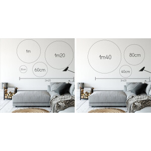 Label2X - Muurcirkel kids hartjesregen - 30 cm - Forex - Multicolor - Wandcirkel - Rond Schilderij - Muurdecoratie Cirkel - Wandecoratie rond - Decoratie voor woonkamer of slaapkamer