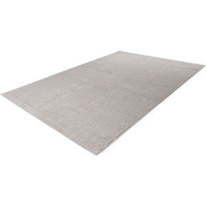 Lalee Vloerkleed - Laagpolig - Modern Tapijt - Zilver - 3D-effect - Japandi-stijl - Comfortabel en Duurzaam