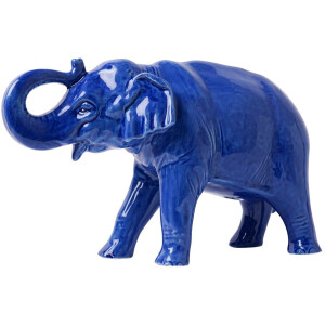 Heinen Delfts Blauw - Decoratief figuur 'Olifant'