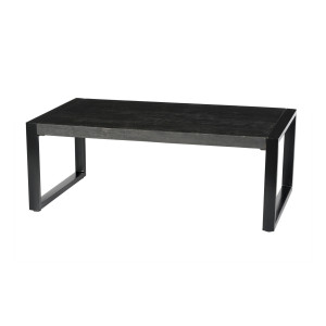 Livingfurn Salontafel 'Norris' Mangohout en staal, 110 x 60cm