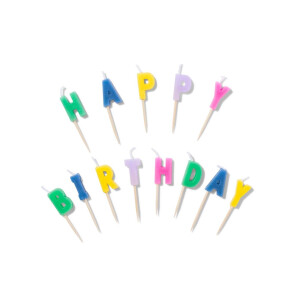 HEMA HEMA Taartkaarsjes Happy Birthday (multicolor)