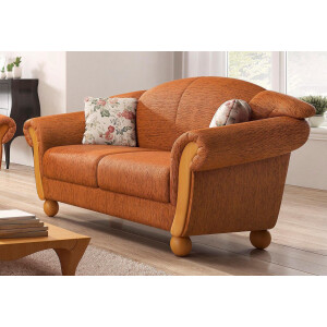 Home affaire 2-zitsbank Milano, comfortabel door de binnenvering, compacte afmetingen: Breedte 159cm